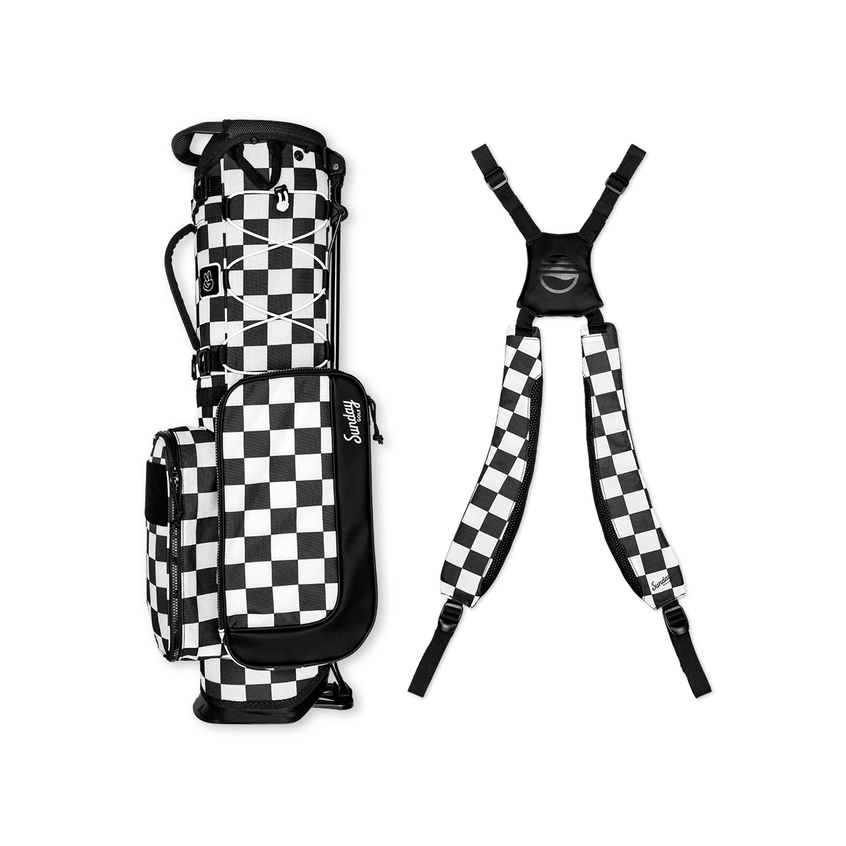 Recess Kids Golf Bag | Black/White Checker