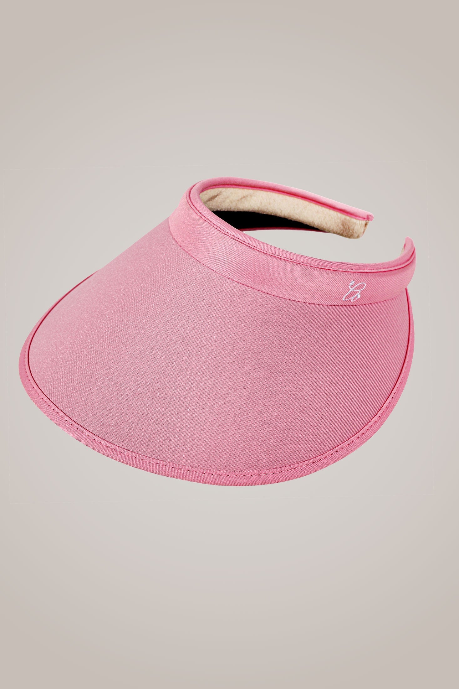Pink Wide Brim Slide On Visor