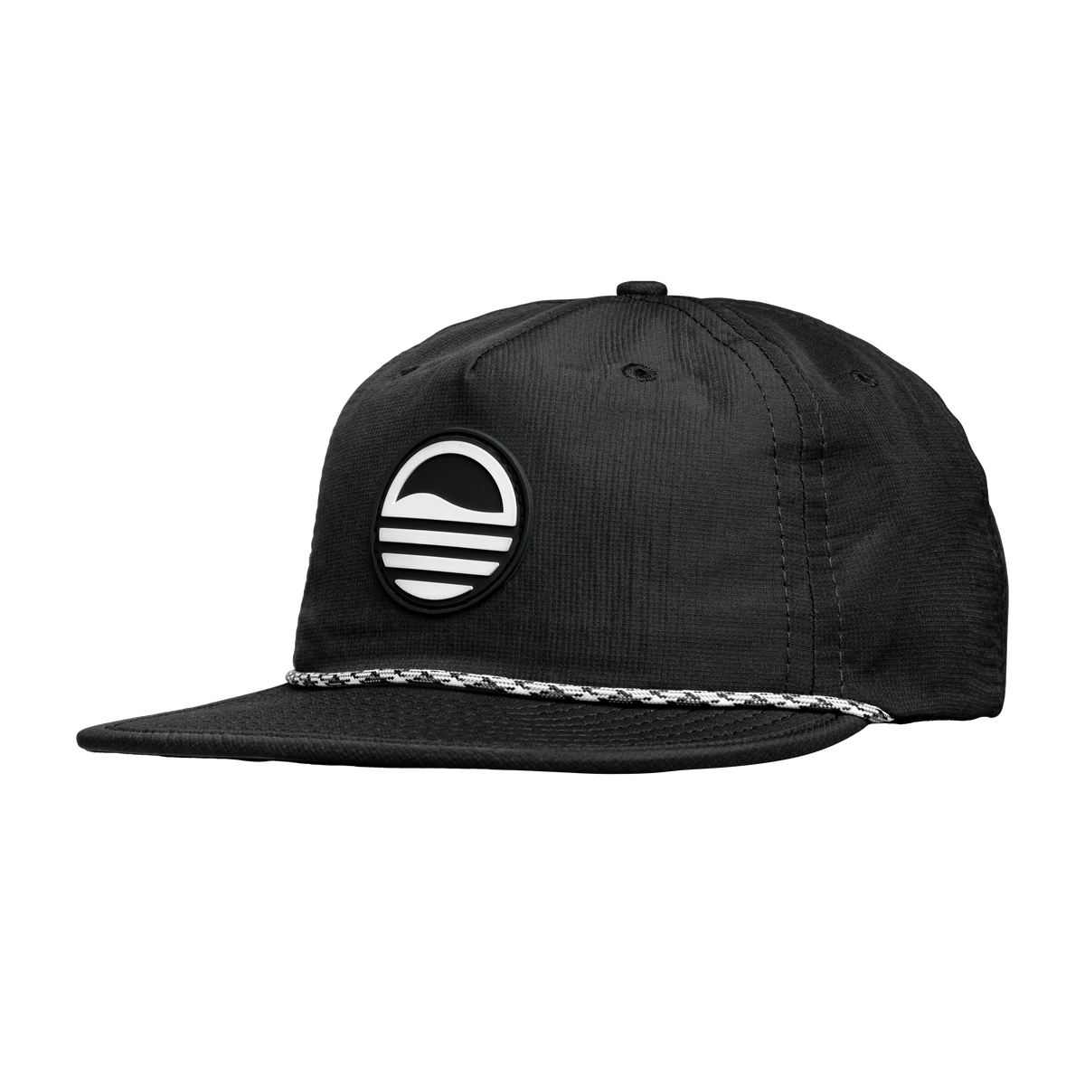 Sundaze Crushable Rope Hat | Black - White