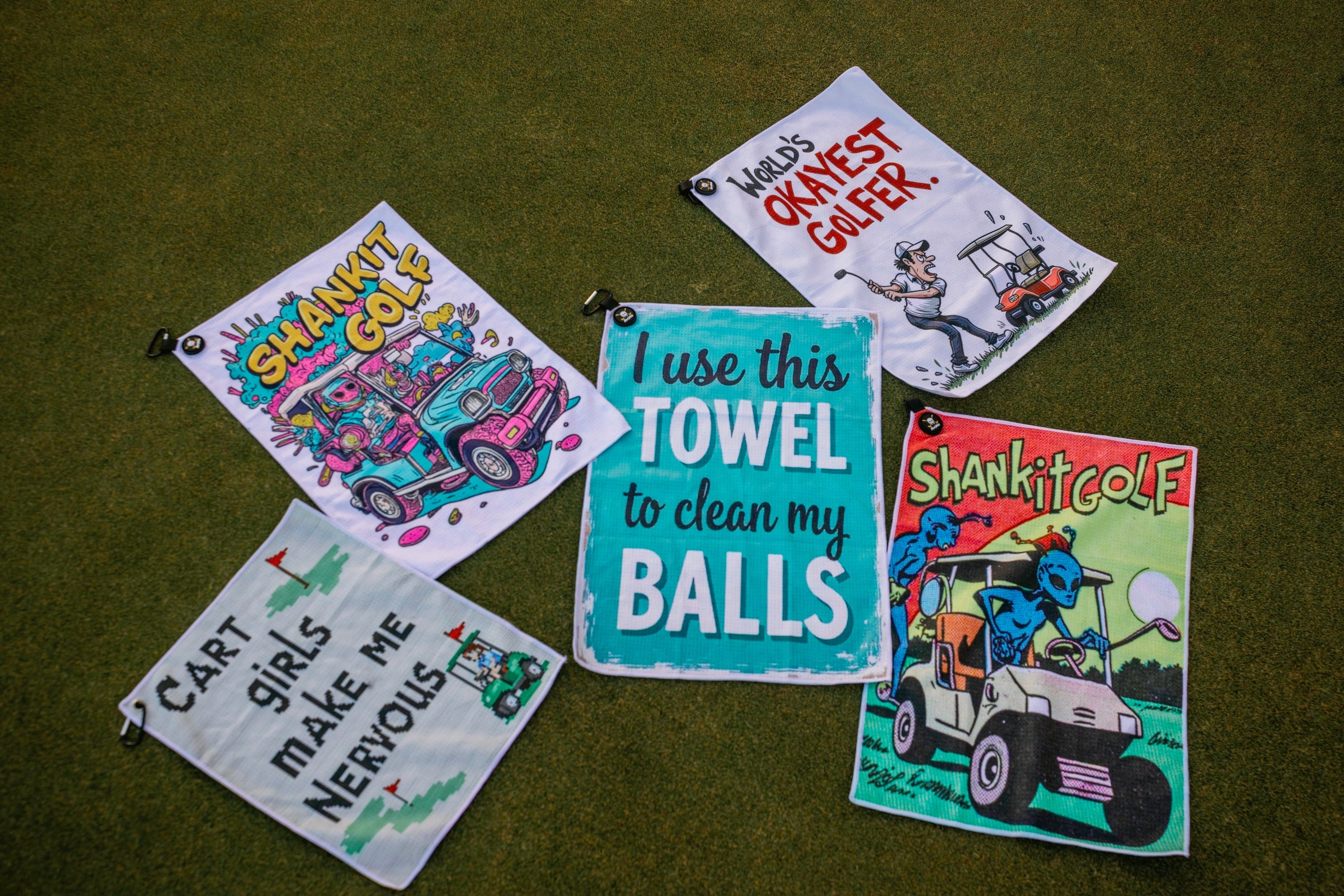 Cart Girls Make Me Nervous Golf Towel