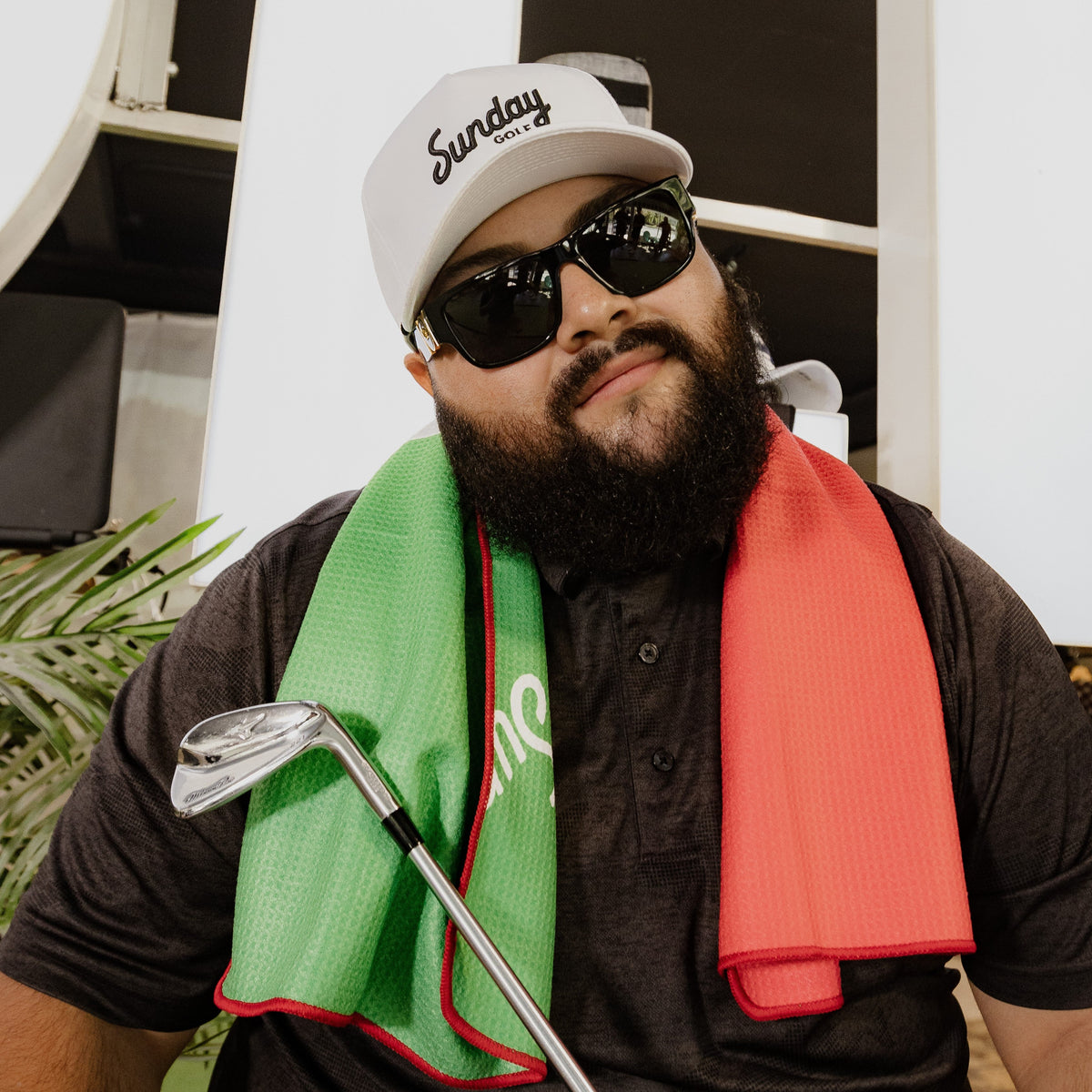Sunday Golf Rope Hat | White & black
