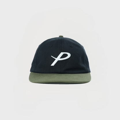 “P” CANVAS CAP | BLACK/GREEN