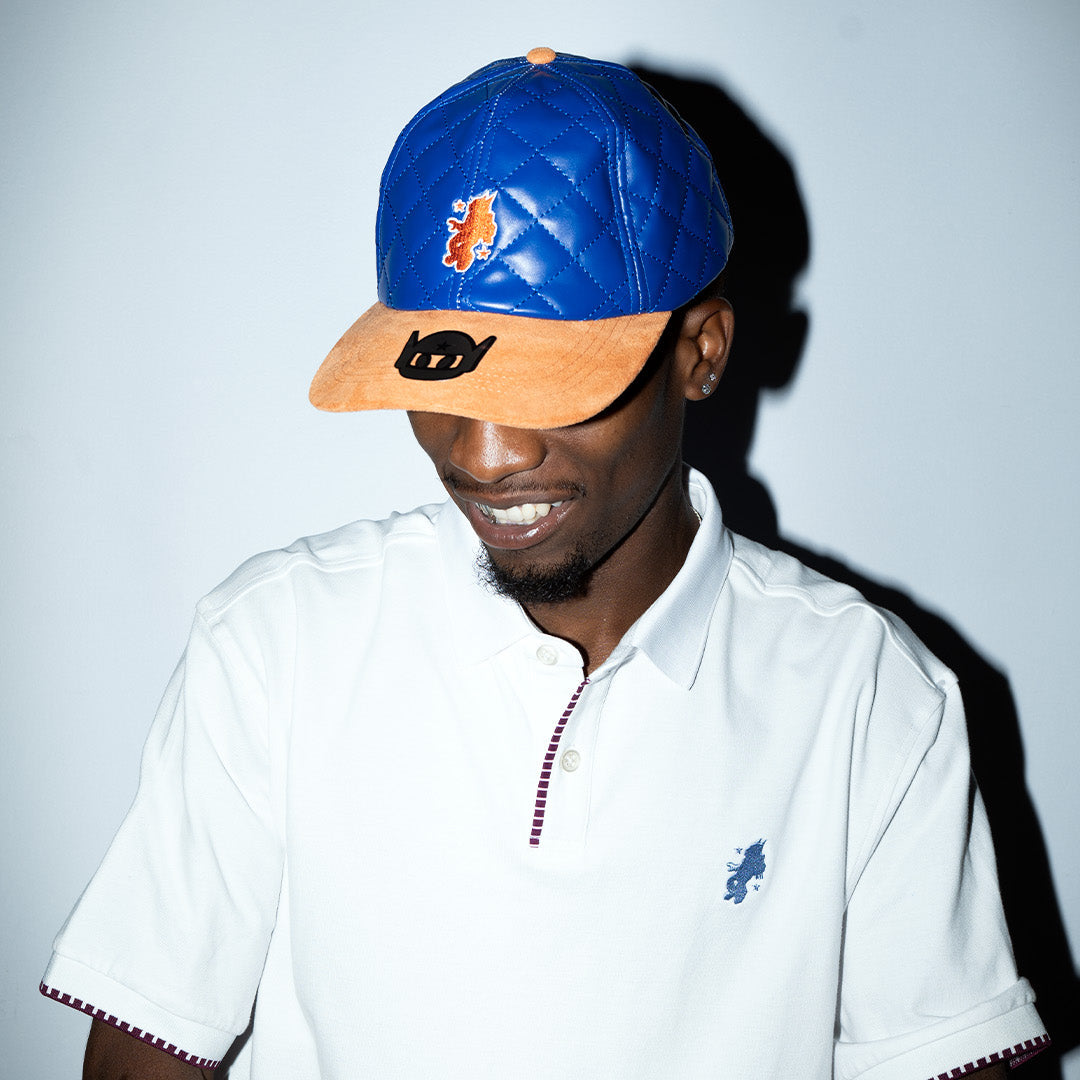 LEATHER DIAMOND CAP | NEW YORK