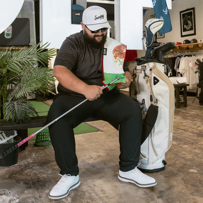 Sunday Golf Rope Hat | White & black
