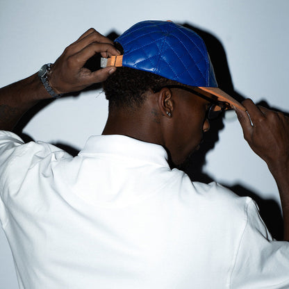 LEATHER DIAMOND CAP | NEW YORK