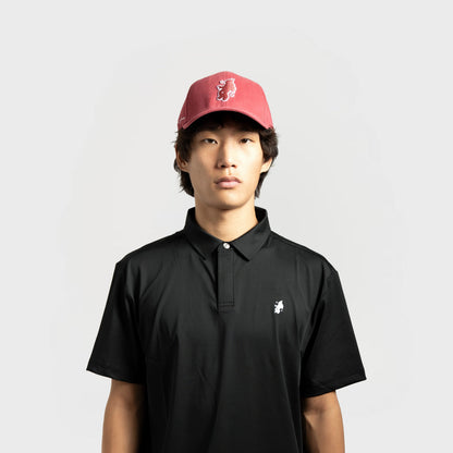 PLUTO GOLF ACADEMY HAT | CRIMSON