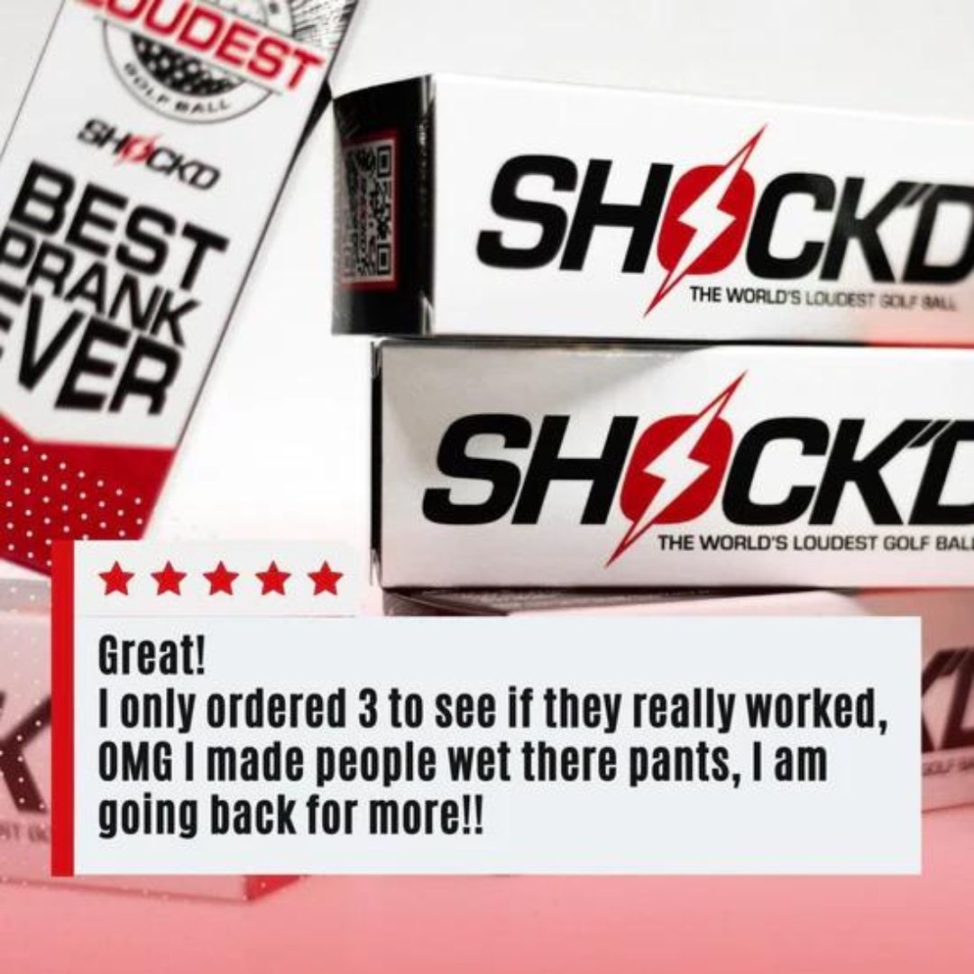 SHOCK'D Golf Balls - Incognito