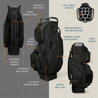 Big Rig | Matte Black Cart Bag
