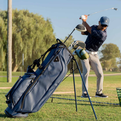 Ryder S-Class | Navy Vegan Leather Full Size Stand Bag