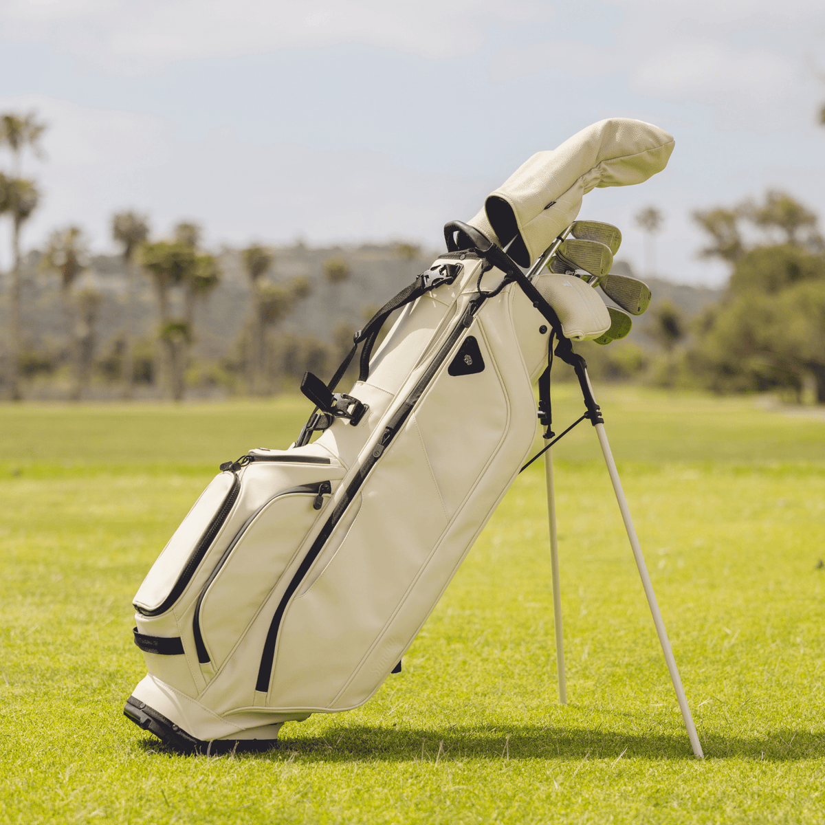 Ryder S-Class | Cream Vegan Leather Full Size Stand Bag