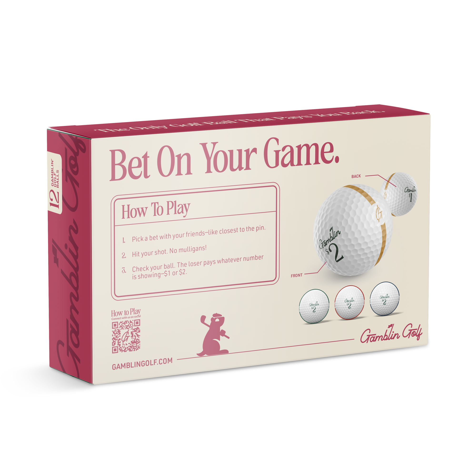 Womens Gamblin' Golf - Pack of 12 Balls