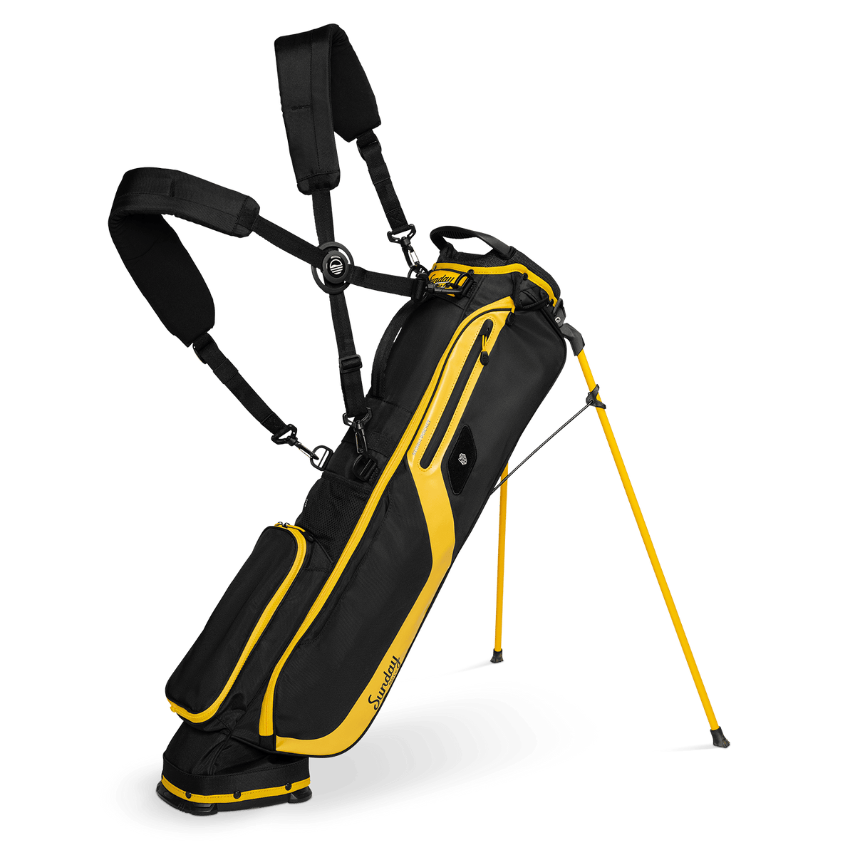 El Camino | Black & Yellow Mid Size Stand Bag