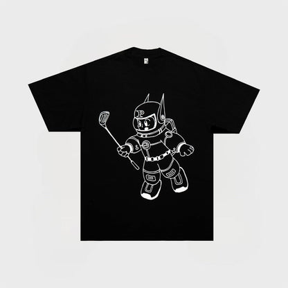 BOY PLUTO FLOATER TEE | BLACK