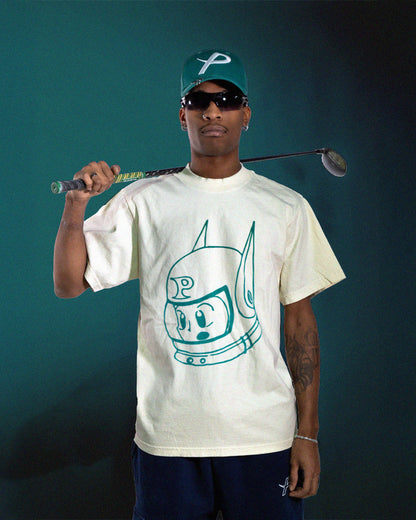 BOY PLUTO TEE | CREAM/GREEN
