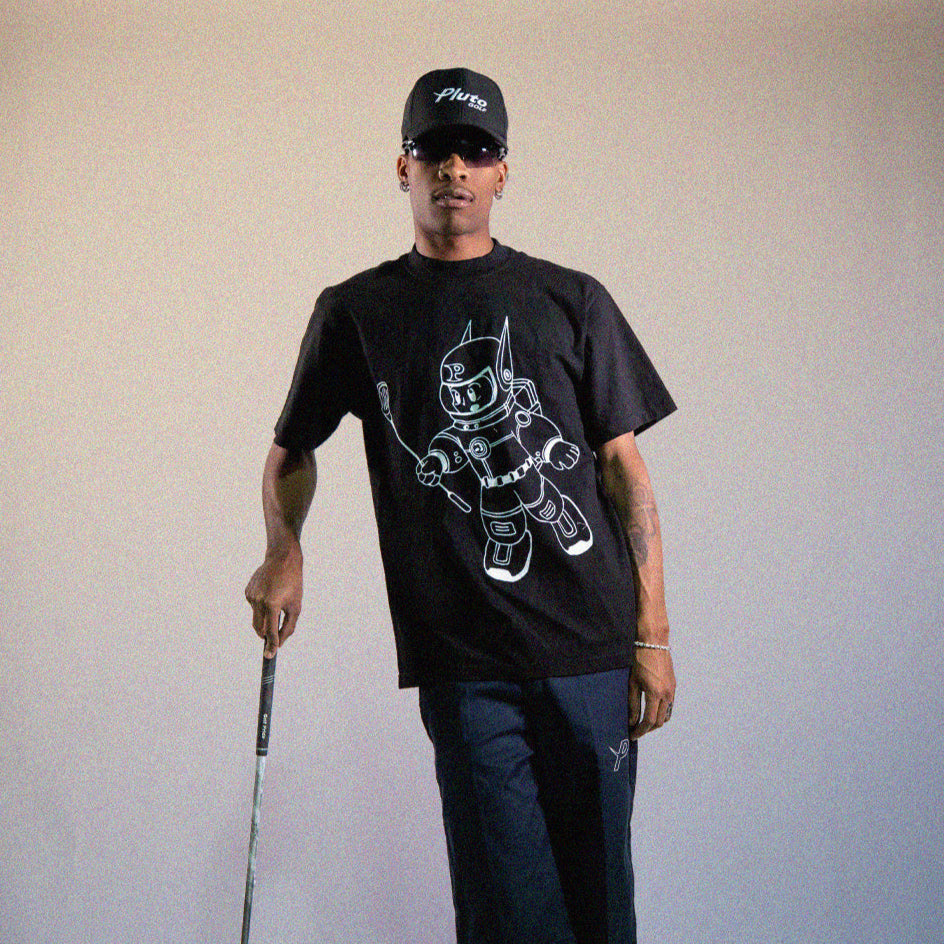 BOY PLUTO FLOATER TEE | BLACK