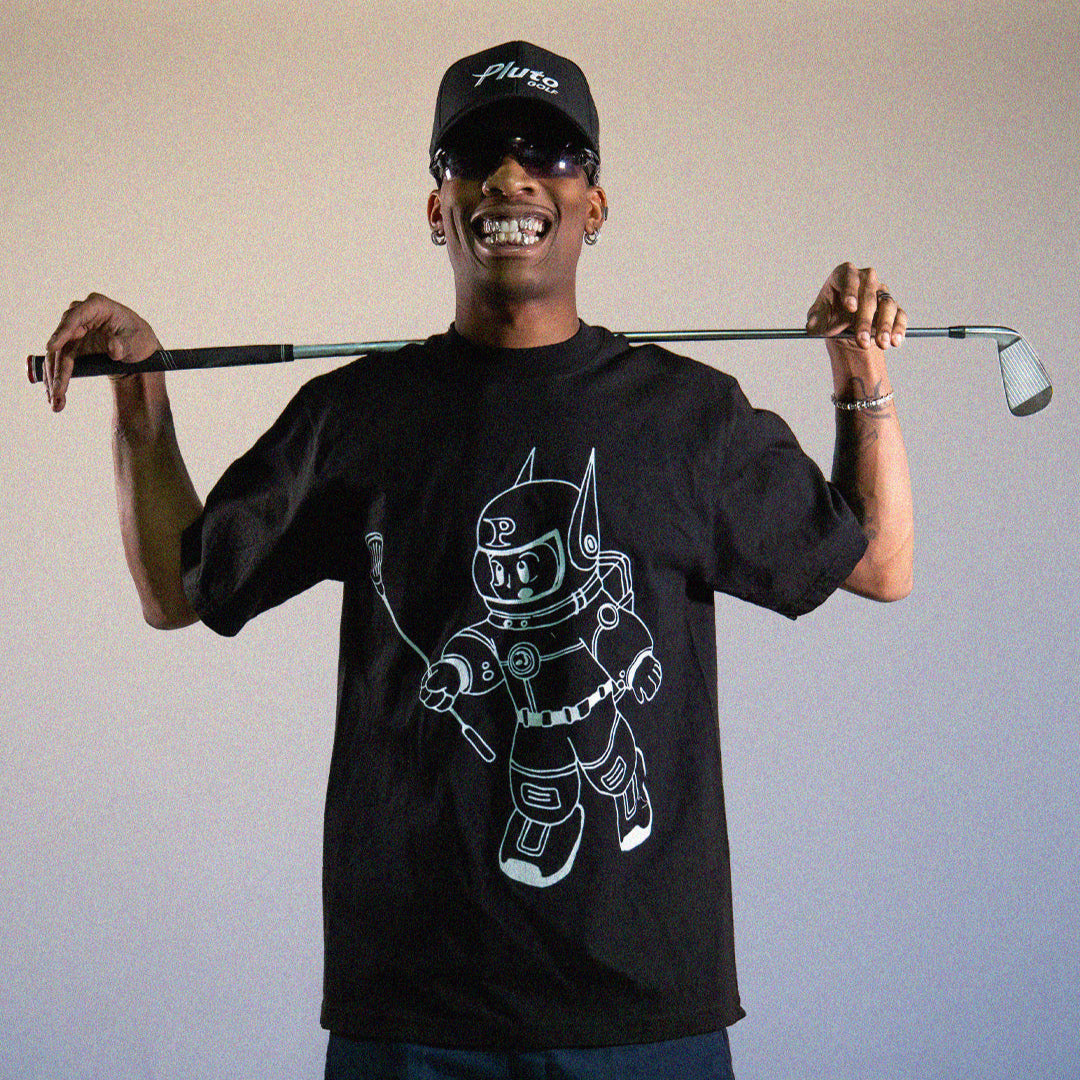 BOY PLUTO FLOATER TEE | BLACK