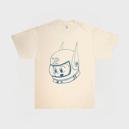 BOY PLUTO TEE | CREAM/BLUE