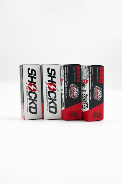 BUY 3 GET 1 FREE BUNDLE - SHOCK'D Golf Balls