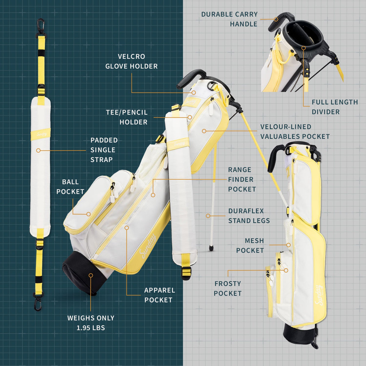 Loma | Mindy Lemon Par 3 Bag