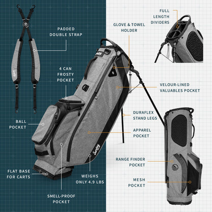 Ryder | Heather Gray Full Size Stand Bag