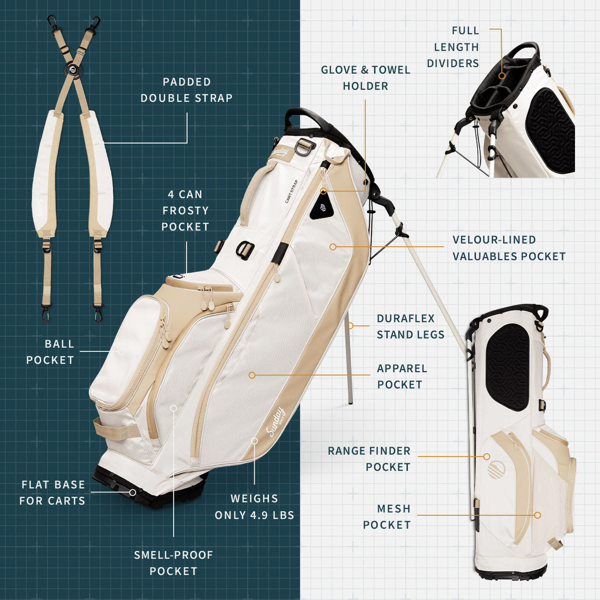 Ryder | Toasted Almond Full Size Stand Bag