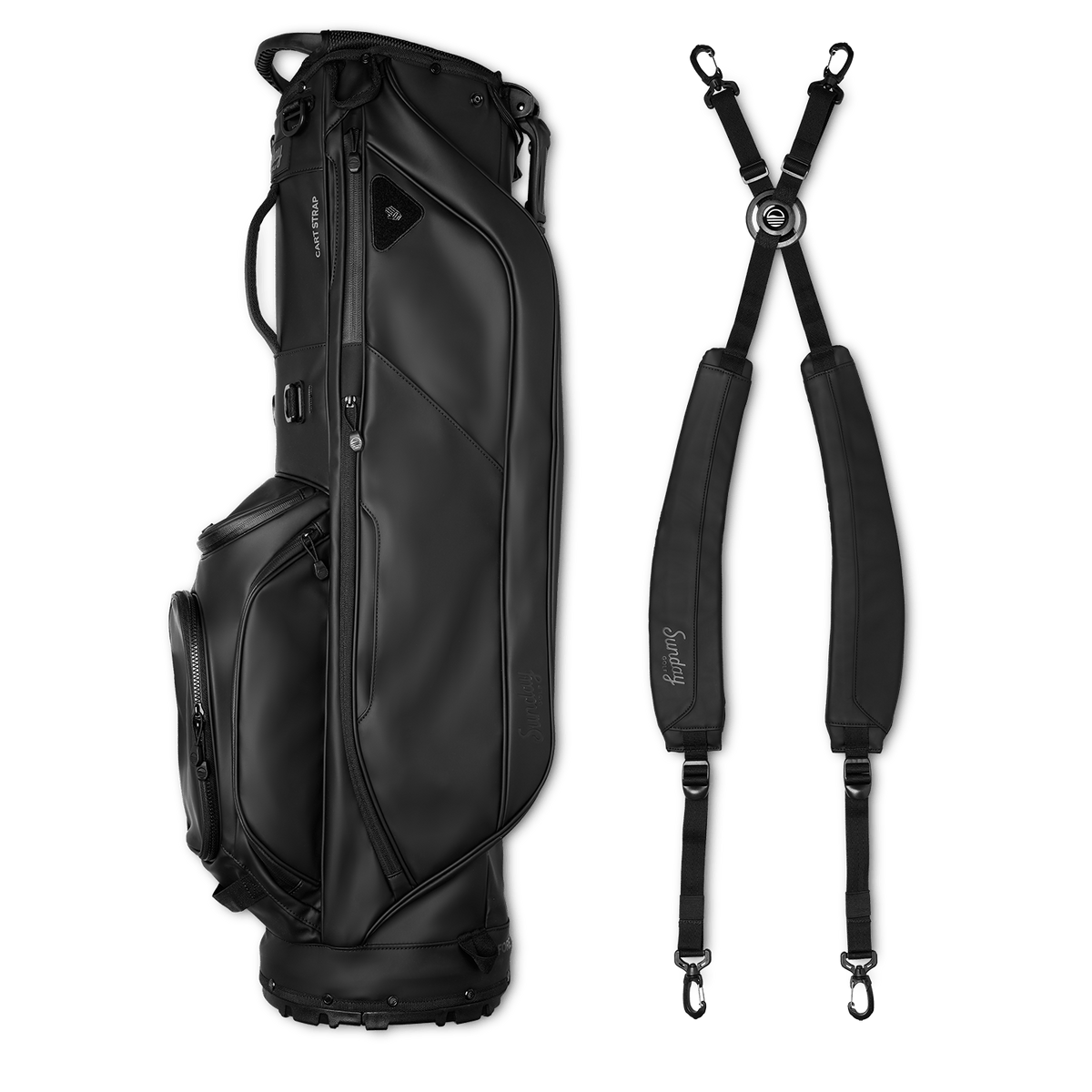 Ryder S-Class | Black Vegan Leather Full Size Stand Bag