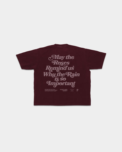Women's All-American Slogan Tee - Port