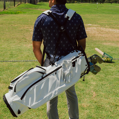 Ryder S-Class | White Vegan Leather Full Size Stand Bag