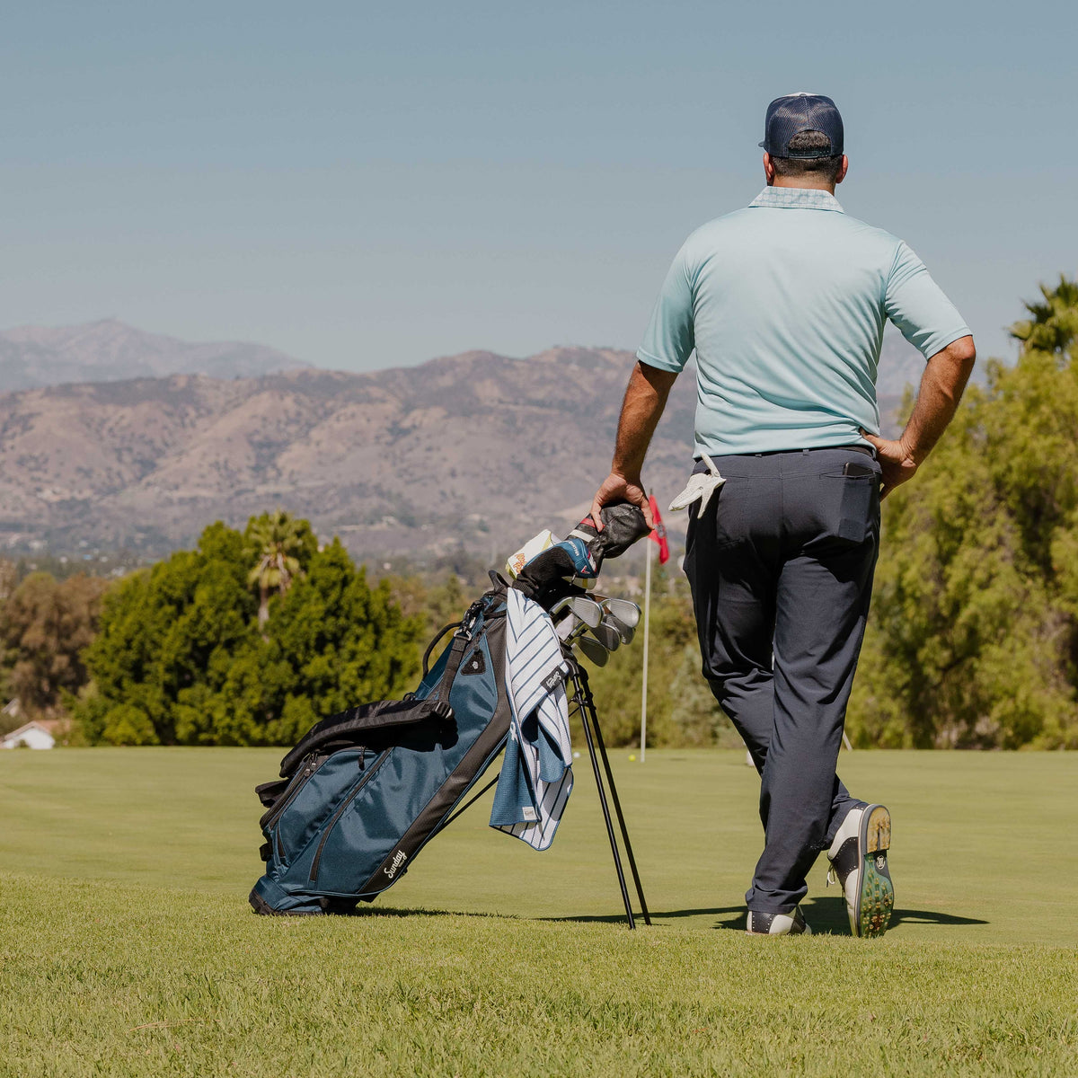 Ryder | Navy Blue Full Size Stand Bag